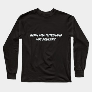 Flirting in Bavarian/German Long Sleeve T-Shirt